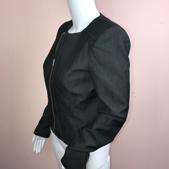 Calvin Klein Blazer Size 2 Zip Up New - Picture 2 of 4